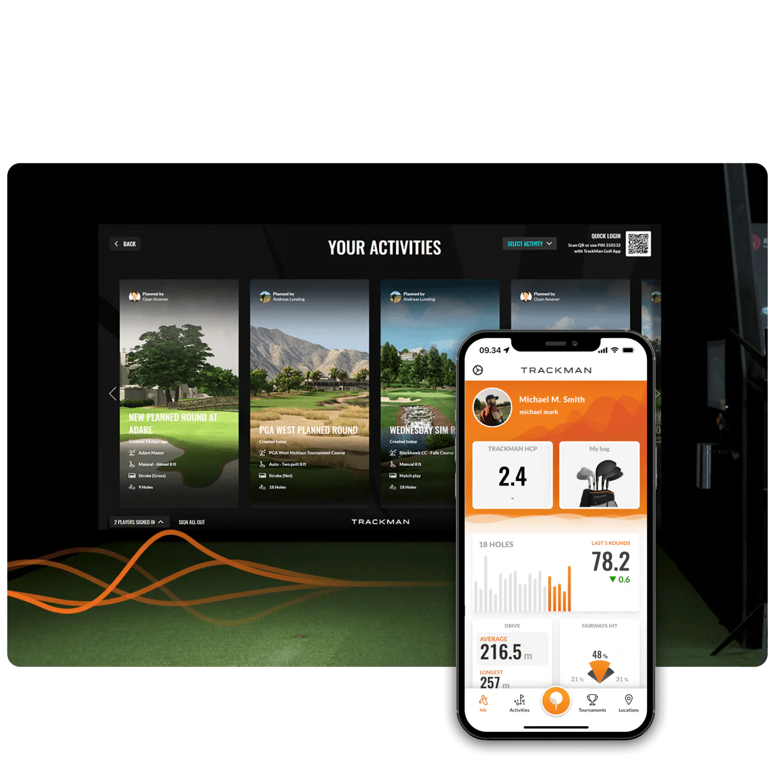 TrackMan simulator – forsidebillede